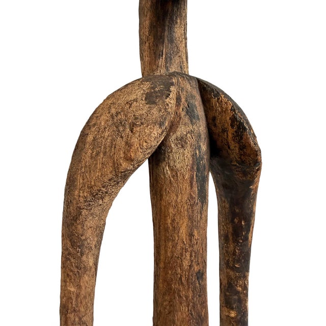 Old Antique Mumuye Nigerian Male Figure Sculpture For Sale - Image 15 of 16