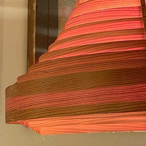 Wood Large Vintage Plywood Lamps attributed to Hans Agne Jacobsson, 1960s, Set of 4 For Sale - Image 7 of 14