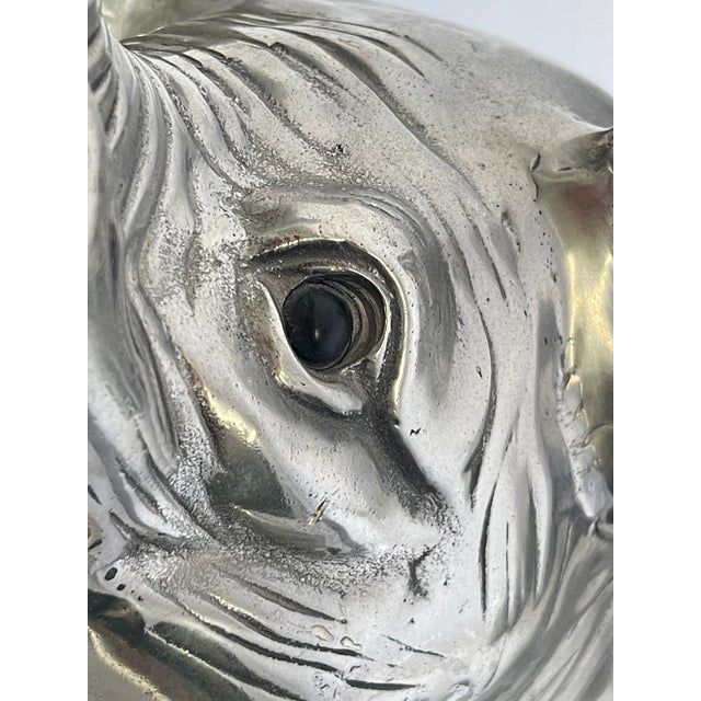 Elephant Bottle Cooler Aluminum & Brass by Arthur Court For Sale In West Palm - Image 6 of 13