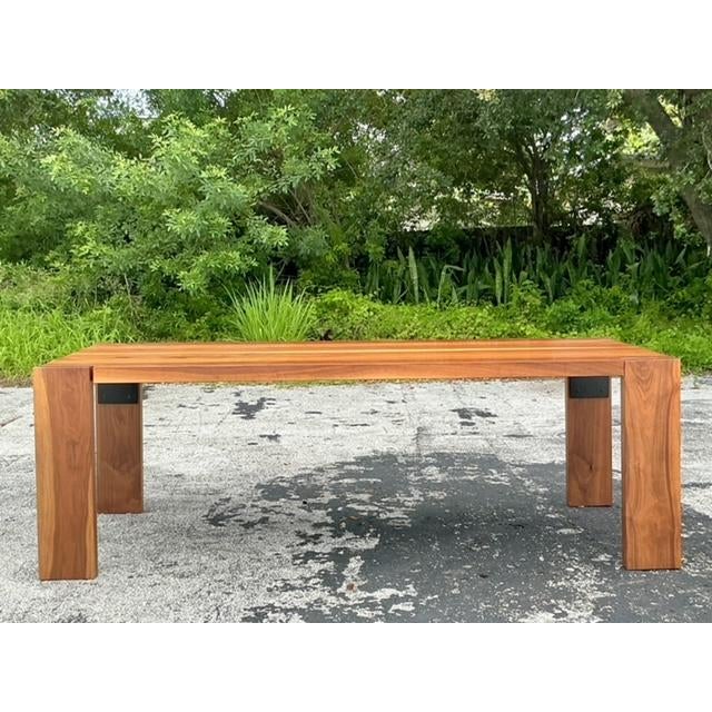 Invite rustic charm and bohemian elegance into your dining space with this Vintage Boho Custom Plank Dining Table....