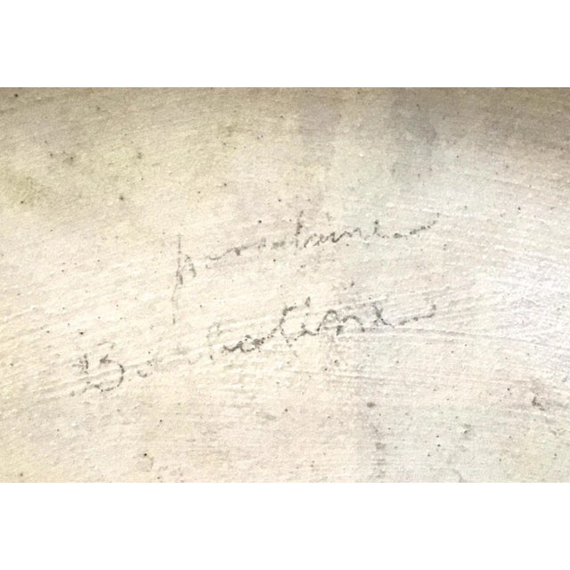 Antique French Barbotine Majolica Cherub & Floral Urn Jar For Sale - Image 11 of 11