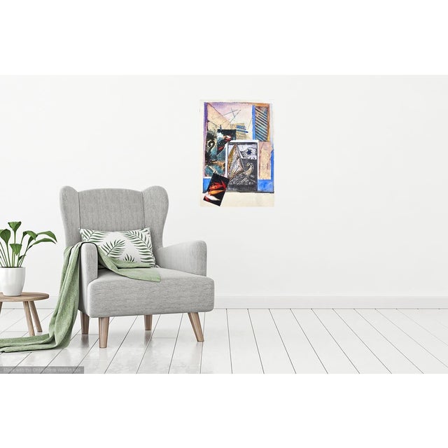 "David's Boat" Contemporary Collage Print by Martha Holden For Sale - Image 4 of 5