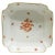 Porcelain Rust Fortuna Pattern Square Salad Dish from Herend, Hungary For Sale - Image 6 of 6