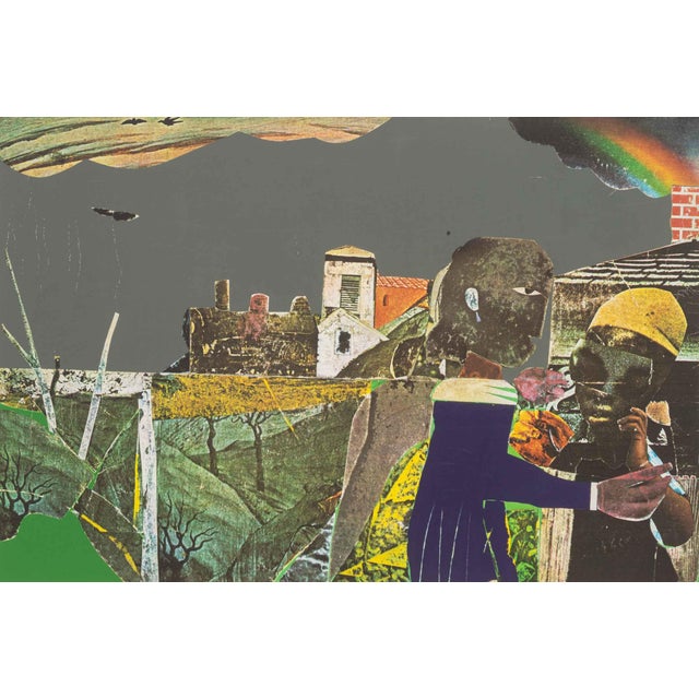 Romare Bearden (American, 1911-1988), "Carolina Memory (Tidings)", Screenprint in Colors, 1970-1972, signed in pencil...