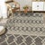 Textile 4x6 Modern Kilim Black Diamond Geometric Handmade Wool Carpet Rug For Sale - Image 7 of 8