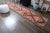 1970s 1970s Vintage Turkish Handmade Wool Cotton Orange Runner Rug For Sale - Image 5 of 11