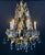 Mid 20th Century Vintage Italian Gilt Tole Mid-Century Modern Chandlier For Sale - Image 5 of 15