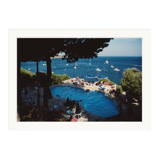 Slim Aarons, "Pellicano Pool," September 1, 1986 Getty Images Gallery Framed Art Print For Sale