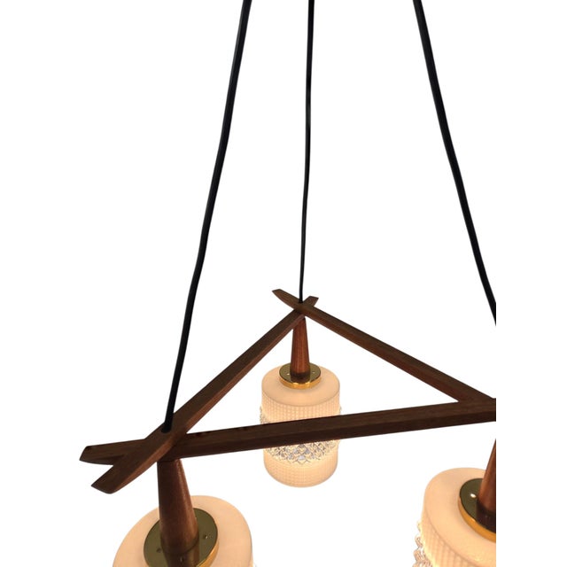 Danish Pendant Lamp in Teak Wood, 1960s For Sale - Image 12 of 18