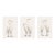 Crane Studies 1 - 3, Neutral Coastal Bird Art Triptych, 40" X 60" For Sale