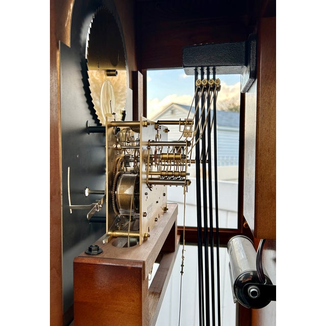 Vtg. Howard Miller Traditional Style Tall Case Grandfathers Clock For Sale - Image 14 of 16