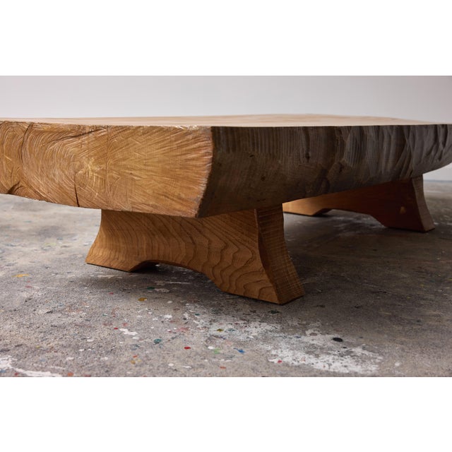Wabi-Sabi Coffee Table in Elm, 1977 For Sale - Image 4 of 8
