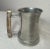 Gray Vintage Handmade Polished Pewter Natural Stag Horn Glass Drinking Mug Stein Cup For Sale - Image 8 of 11