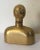 Hattie Carnegie figural perfume bottle. Glass with gold finish. In the form of a figural woman in the Art Deco taste....