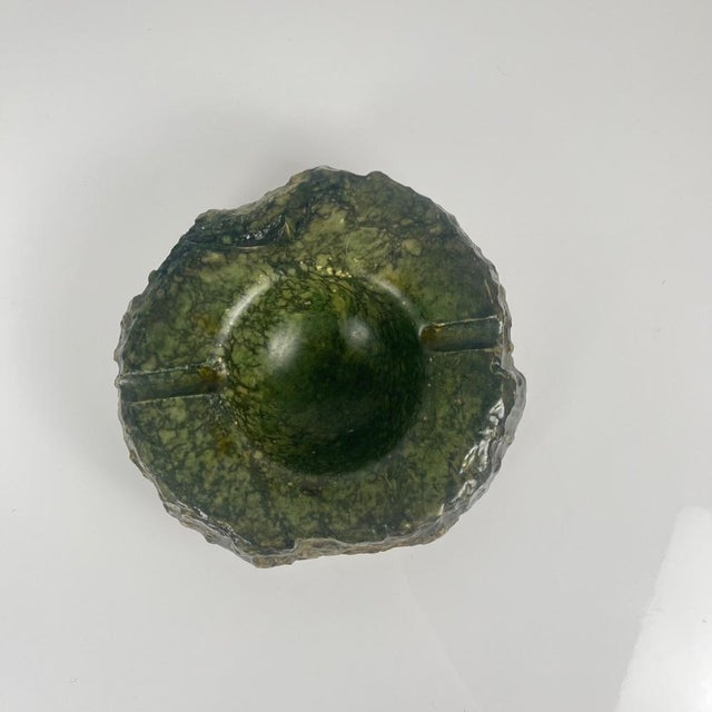 1970s Vintage Green Alabaster Ashtray, Italy, 1970 For Sale - Image 5 of 11