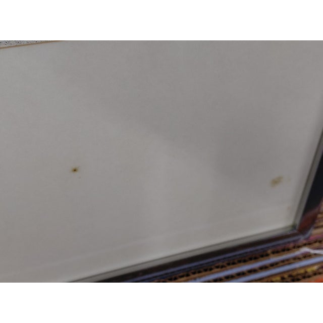 Metal Framed Signed J. Akston "Untitled, 1972" Mixed Media For Sale - Image 7 of 11