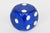 Royal Blue Vintage Royal Blue and White Resin Dice Sculpture Pair of 80's For Sale - Image 8 of 10