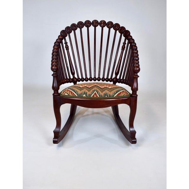 Antique Late 19th Century George Hunzinger "Lollipop" Rocking Chair For Sale - Image 13 of 13