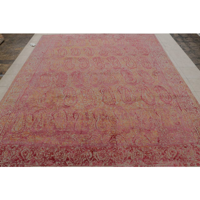 A scintillating 8x10 piece from Rug & Kilim’s Modern Classics Collection inspired by classic paisley patterns—historically...