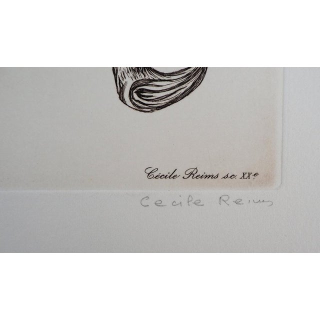 Modern Cécile Reims, Bloom, 20th Century, Etching For Sale - Image 3 of 7
