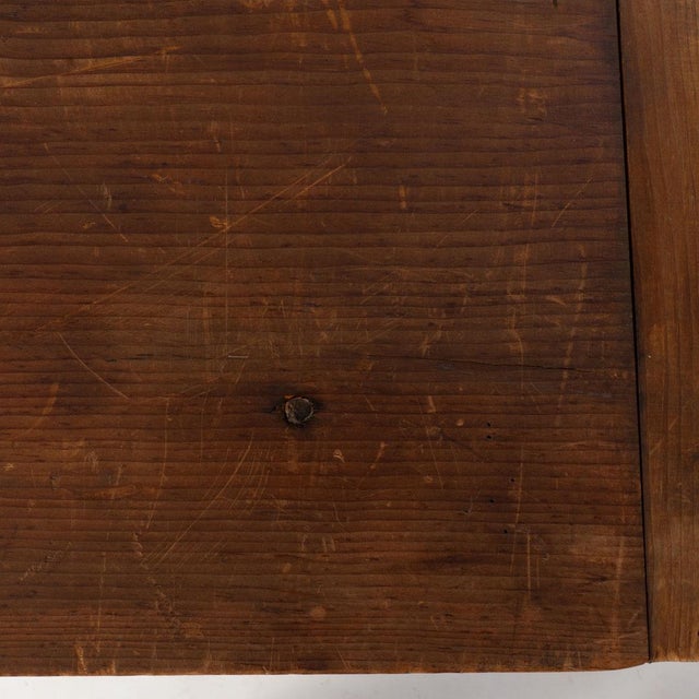 Antique New England Hepplewhite Pine One Drawer Tavern Table For Sale - Image 9 of 10