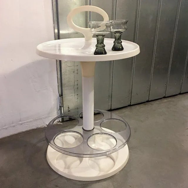 Plastic White Plastic Bottle Rack, 1970s For Sale - Image 7 of 12