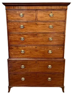 Antique George III Style Mahogany Chest