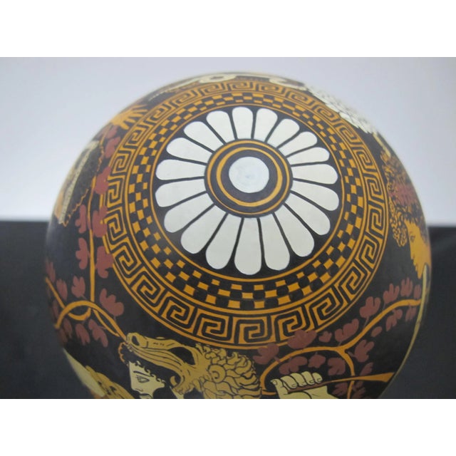 Yiannis Nomikos Exekias Male Homoerotic Mythology Painting Art on Ostrich Egg For Sale In Portland, OR - Image 6 of 10