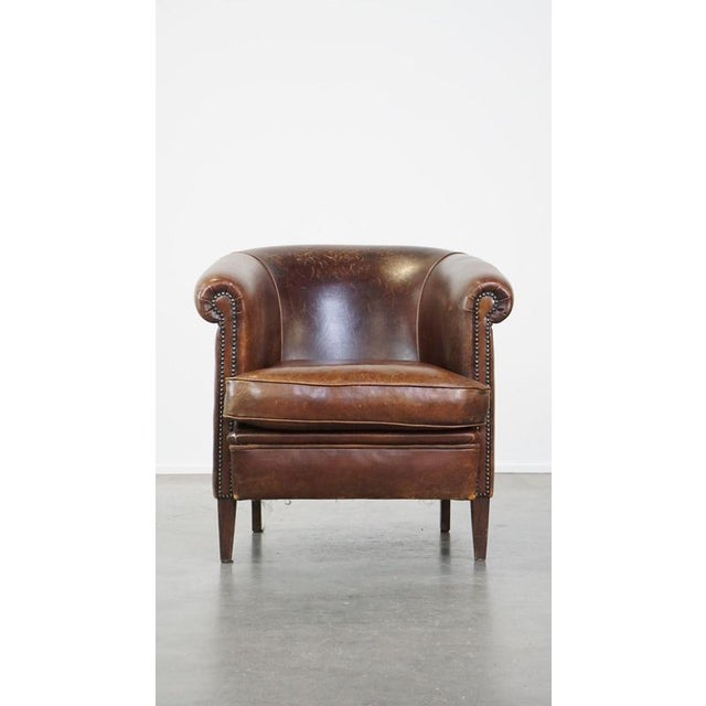 This beautiful stately English style sheep leather club chair with a luxurious finish. If it were up to us, such an...