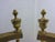 Metal Vintage Brass Fireplace Swan Andiron Complete Set For Sale - Image 7 of 10