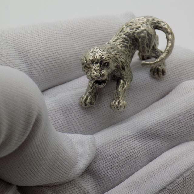 A vintage figurine with a tender yet confident character depicting a lion cub, handmade in Italy between the 1970s and...