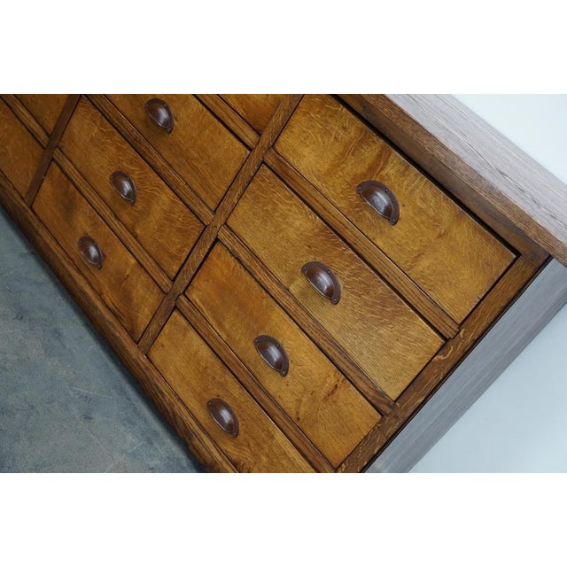 Wood 20th Century Dutch Oak Apothecary Cabinet For Sale - Image 7 of 18