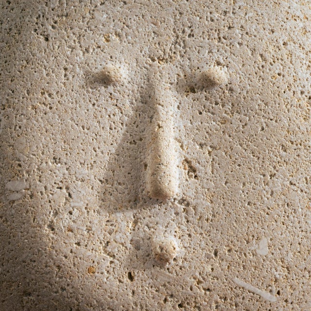 Modernist Male Head Sculpture, 1970s, Sandstone For Sale - Image 13 of 17
