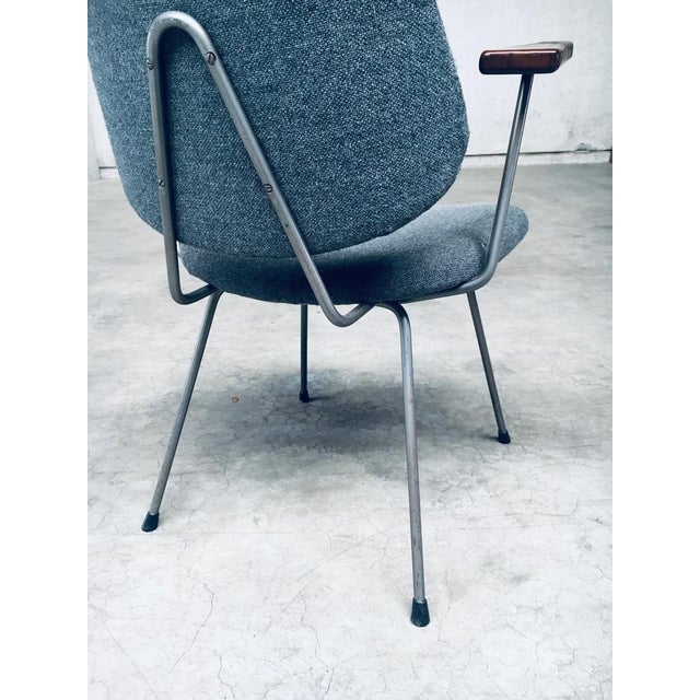 Mid-Century Modern Design Office Chair Set attributed to Wim Rietveld for Kembo, Netherlands, 1950s, Set of 6 For Sale - Image 10 of 18