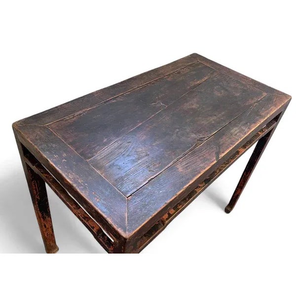 Coffee Dark Brown Console or Wine Table, 38.6" Inch Long For Sale - Image 8 of 8