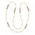This is a lovely vintage long necklace, it is crafted from 14k yellow gold with a polished finish. The piece features long...