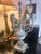 Platinum Vintage Baroque Style 4-Arm Candelabra Candle Holder For Sale - Image 8 of 9