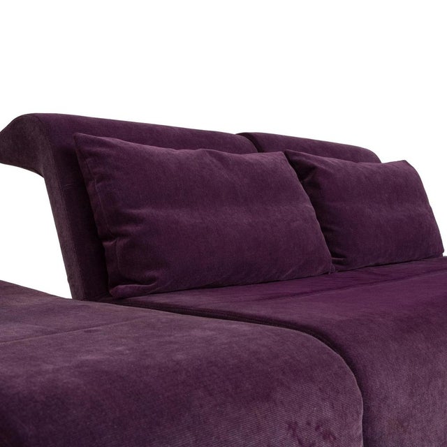 Downtown 3-Seater Sofa in Purple Fabric from Ligne Roset For Sale - Image 9 of 16
