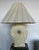 Postmodern 1980s Ceramic Swirl Lamp, comes with original vintage lamp shade