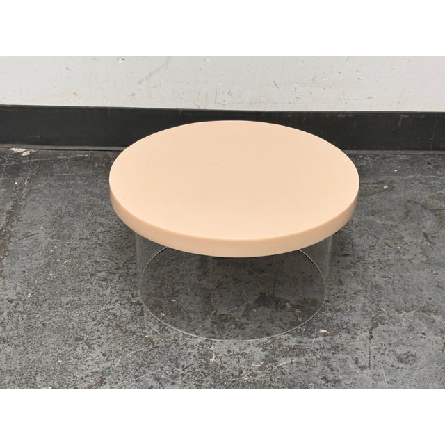 Jonathan Adler Kit Blush Acrylic Dot Low Table For Sale - Image 12 of 12