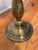 Vintage Brass and Forest Green Glass Dual-Socket Banquet Lamp For Sale In New York - Image 6 of 10