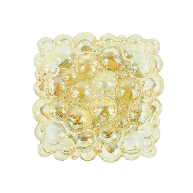 Mid-Century Modern Amber Bubble Glass Wall Light by Helena Tynell for Limburg, Germany, 1970s For Sale - Image 9 of 9