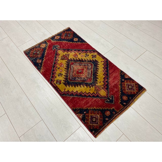 Handmade wool carpet in Turkish Anatolia , Vintage Oushak Rug,Turkish Vintage Anatolian Rug, Handmade wool Rug . One Of...