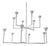 Bourgeois Boheme Atelier Plaster of Paris Uplight Chandelier, Vincennes Royal For Sale