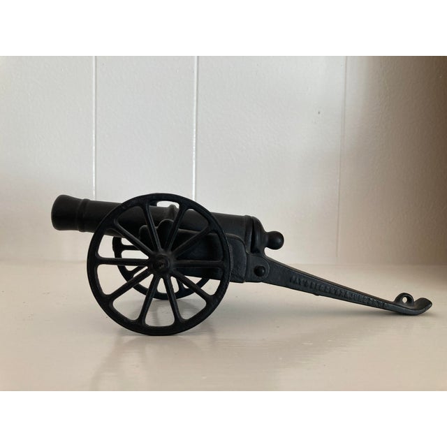 Folk Art Antique Cast Iron Firecracker Toy For Sale - Image 3 of 7