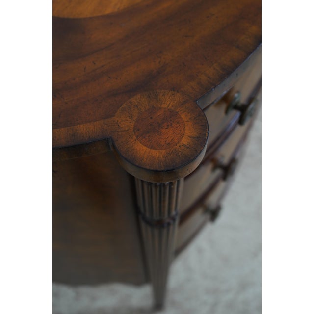 Brown Maitland Smith Sheraton Style Mahogany 3 Drawer Commode For Sale - Image 8 of 18