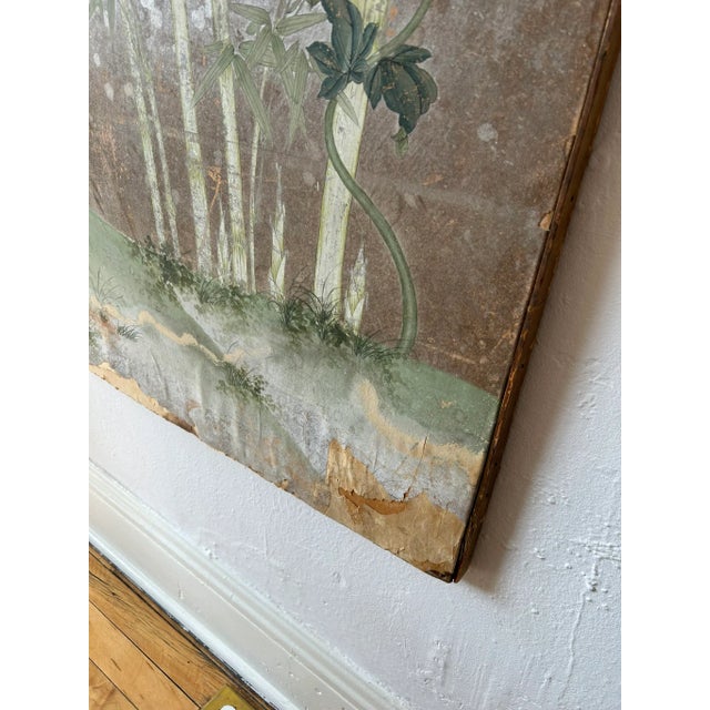 Mid 20th Century Tall Framed Vintage Gracie Wallpaper Panel For Sale - Image 5 of 6