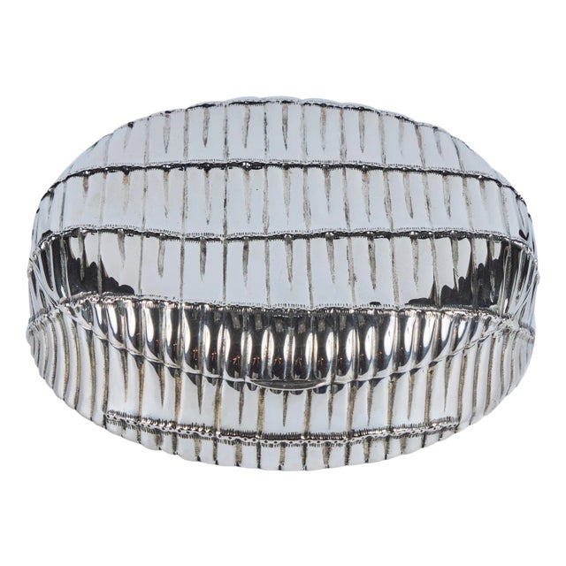 1940's Sterling Silver Hinged Box For Sale