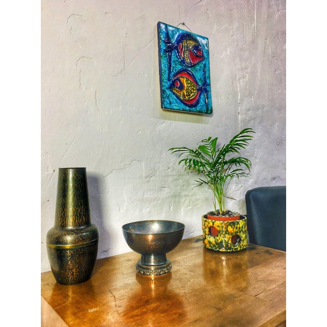 Mid-Century Patinated Copper Bowl, 1970s For Sale - Image 4 of 10