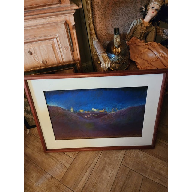 1990s Nocturnal Isabel Stensland Pastel For Sale - Image 5 of 6